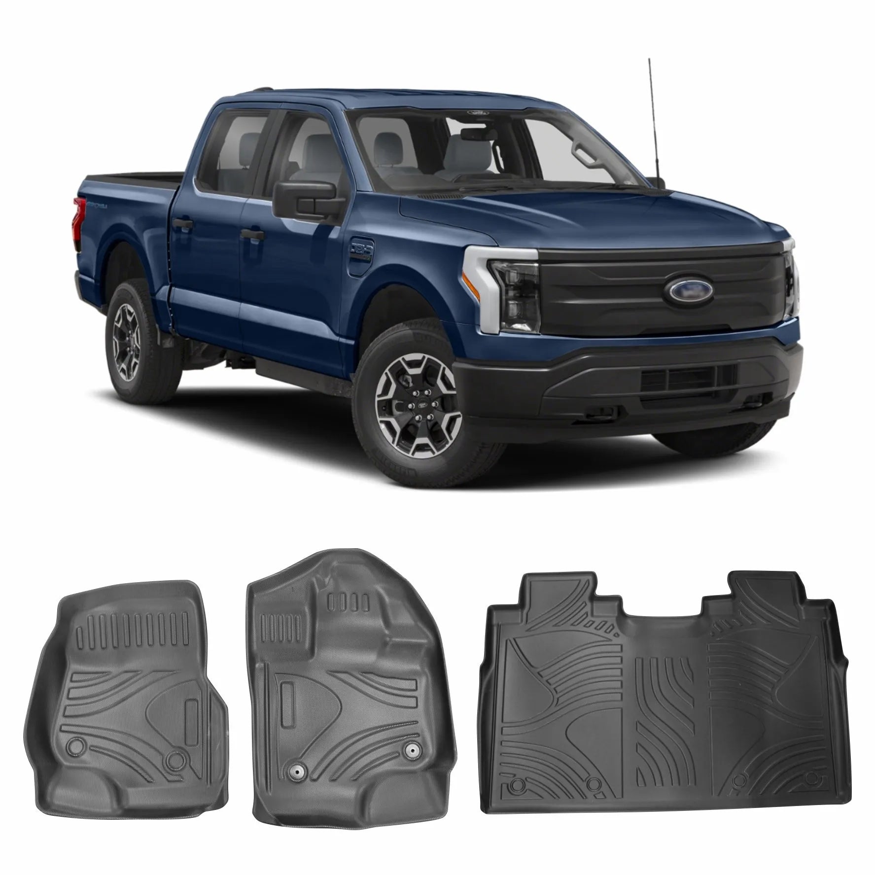 JOGO DE TAPETE BANDEJA PREMIUM FORD F150 2015 A 2025 - COMPLETO