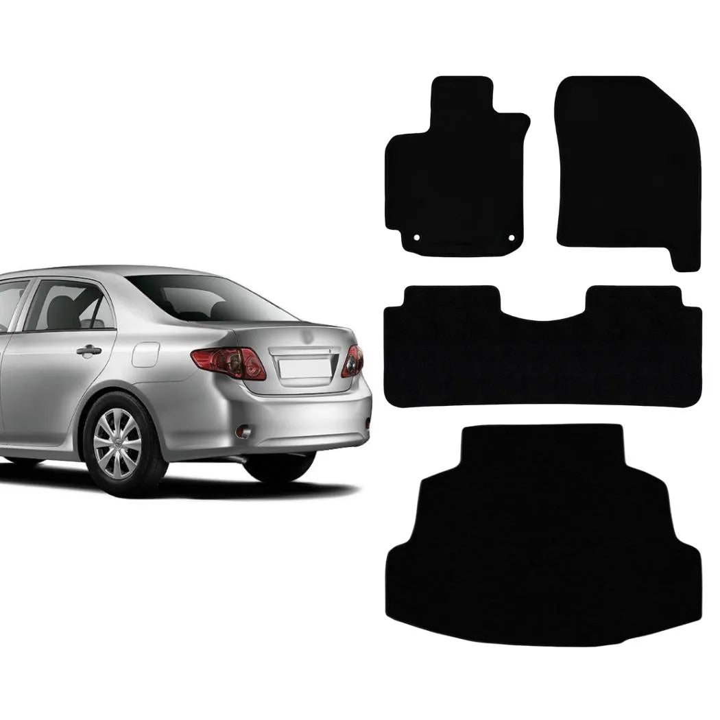 KIT TAPETES CARPETE PORTA MALAS + INTERNOS COROLLA 2009 A 2017