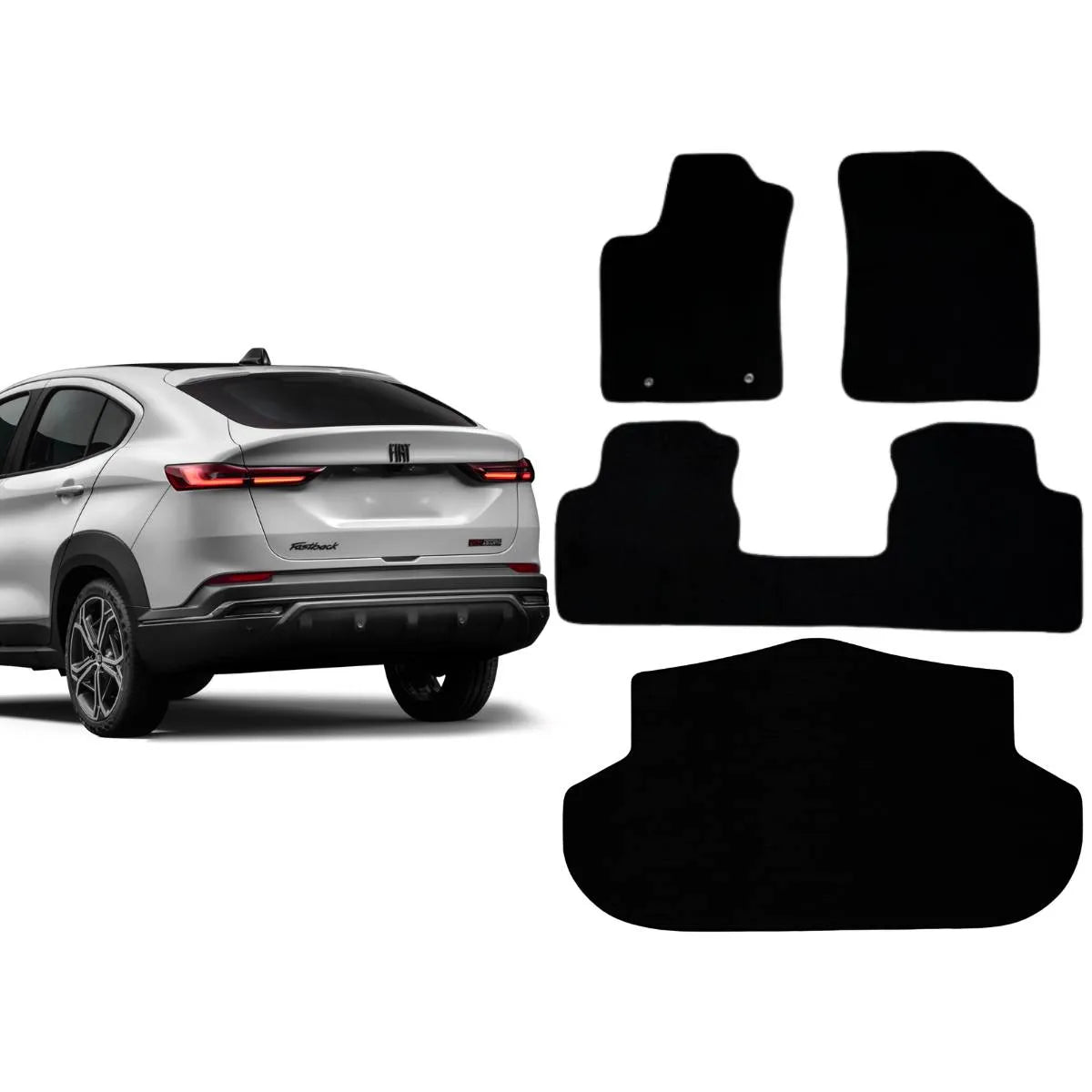 KIT TAPETES CARPETE PORTA MALAS + INTERNOS FASTBACK 2022 A 2025