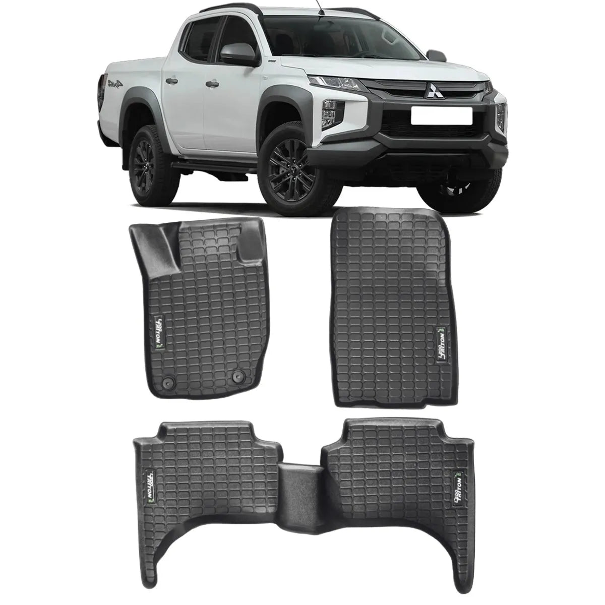 TAPETE TIPO BANDEJA PREMIUM L200 TRITON 2025 JOGO COMPLETO