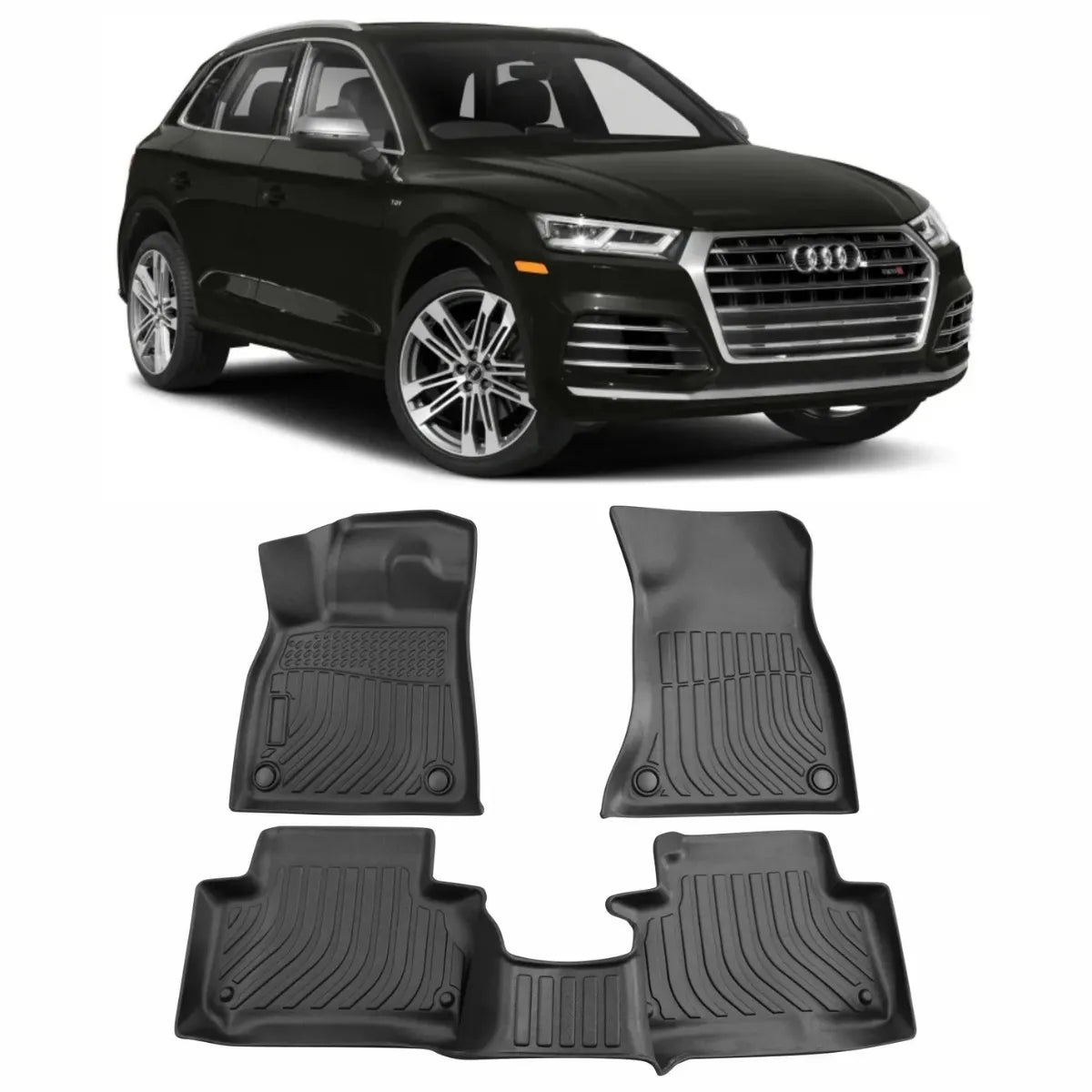 JOGO DE TAPETE BANDEJA PREMIUM AUDI Q5 SQ5 2018 A 2024 - COMPLETO